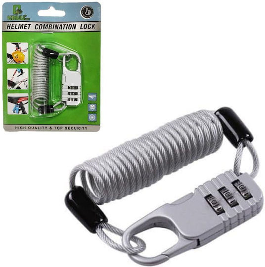Ansin Combination Padlock With Wire Rope