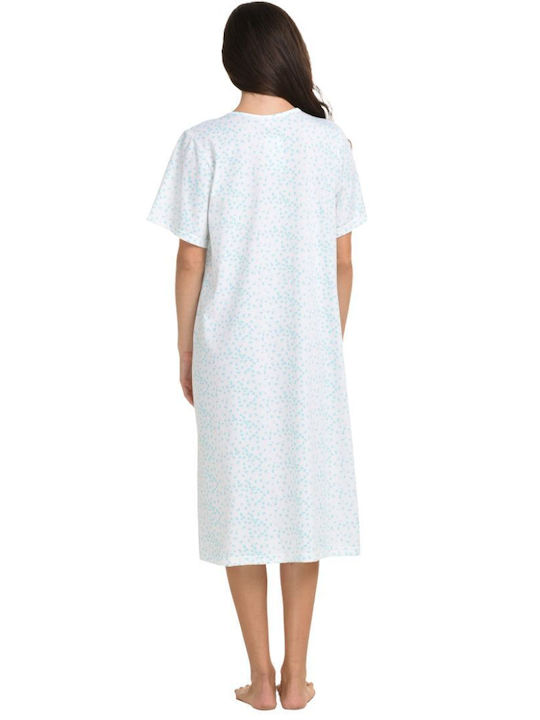 Primavera Summer Women's Nightgown White