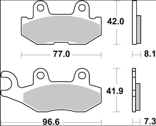 Brembo Metallische Motorradbremsbeläge 07ya58sd 1 Satz 1 Bremssattel