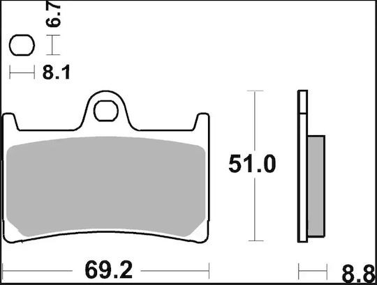 Brembo Κεραμικά Τακάκια 07ya23rc 1 Σετ 1 Δαγκάνα