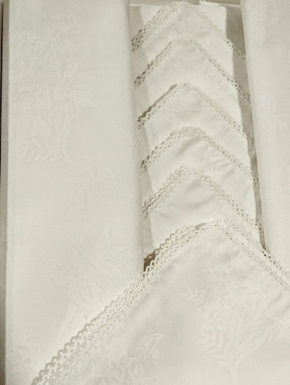 Σετ Τραπεζομάντηλο White 160x270εκ.