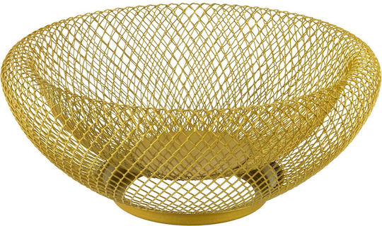 Raki Wicked Obstschale Metallisch Gold 25x25x13cm