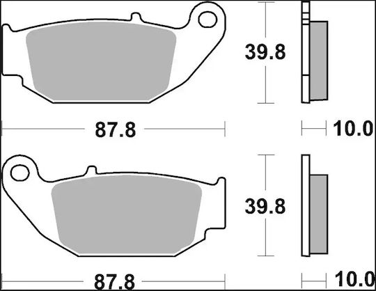 Brembo Carbon Pads 07ho61cc 1 Set 1 Caliper