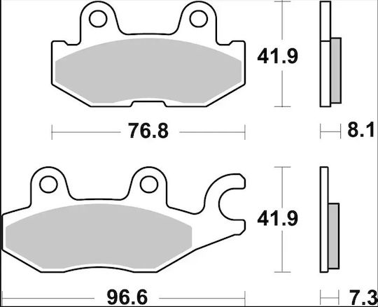 Brembo Μεταλλικά Τακάκια 07ya57sd 1 Σετ 1 Δαγκάνα