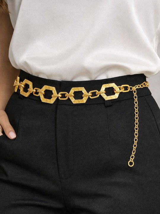 Women's Chain Belt Gold