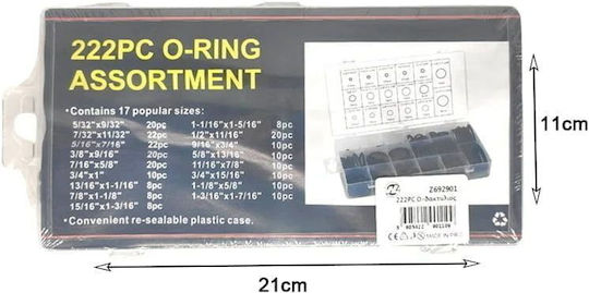 Σετ Λαστιχάκια Ο-ring 222τμχ O-ring Assortment 222pcs