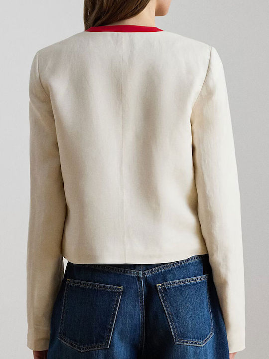 Ralph Lauren Damen Blazer Natural
