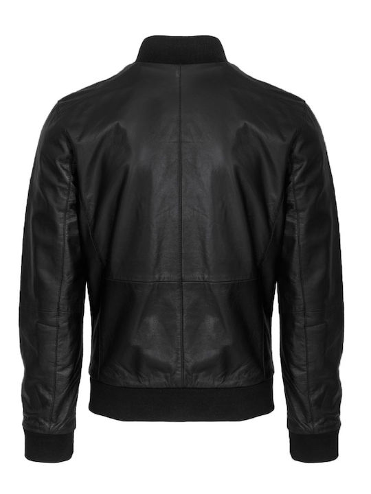 Leder Herren Jacken Schwarz