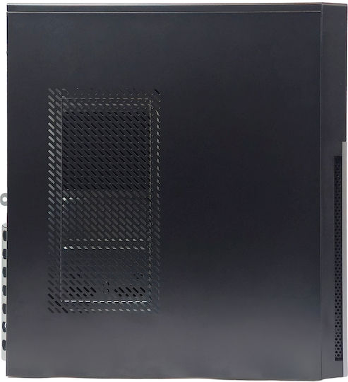 Powertech PT-1563 Midi Tower Computergehäuse Schwarz