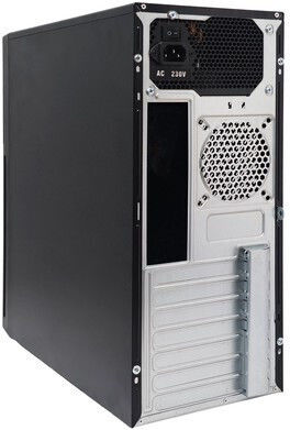 Powertech PT-1563 Midi Tower Computergehäuse Schwarz