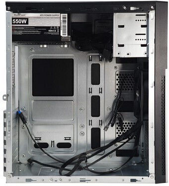 Powertech PT-1563 Midi Tower Computergehäuse Schwarz