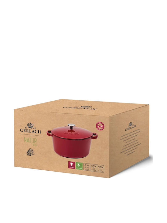 Gerlach Deep Cast Iron Stockpot 5lt /