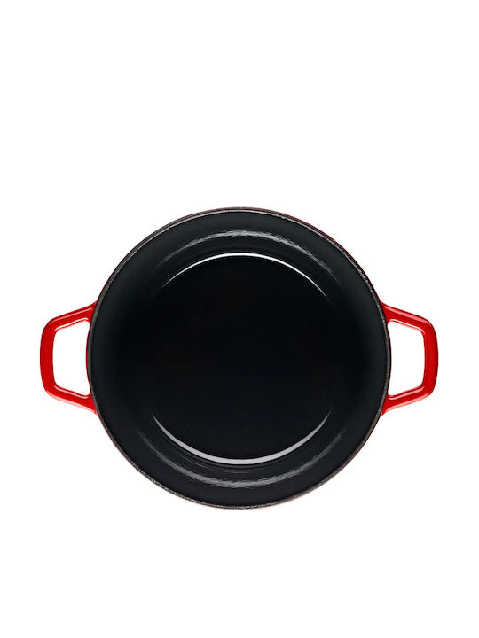 Gerlach Tiefer Gusseisen Topf aus Gusseisen 3lt /