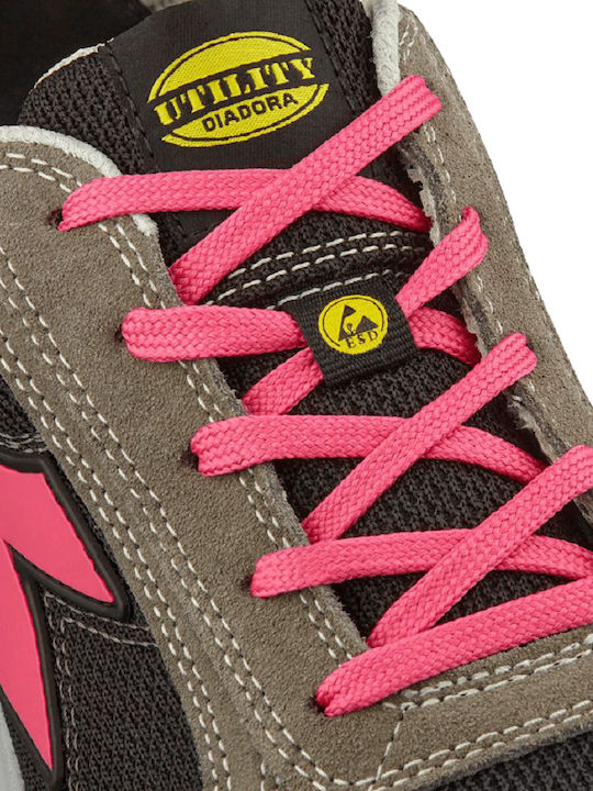 Utility Diadora Run A Box Παπούτσι Εργασίας Γκρι S1PS με Πιστοποίηση ESD , FO ,SR