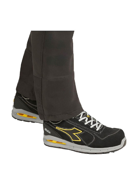 Utility Diadora Run A Box Παπούτσι Ασφαλείας Μαύρο S3S με Πιστοποίηση ESD , FO ,SR