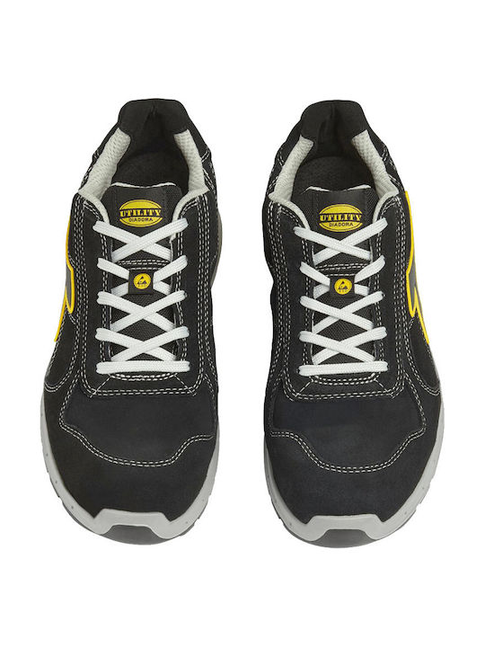 Utility Diadora Run A Box Παπούτσι Ασφαλείας Μαύρο S3S με Πιστοποίηση ESD , FO ,SR