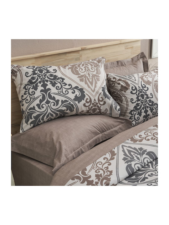 Charalambidis Textiles Βικτωριανό Σετ Σεντόνια Υπέρδιπλα 220x260εκ. Πολύχρωμο (4τμχ)