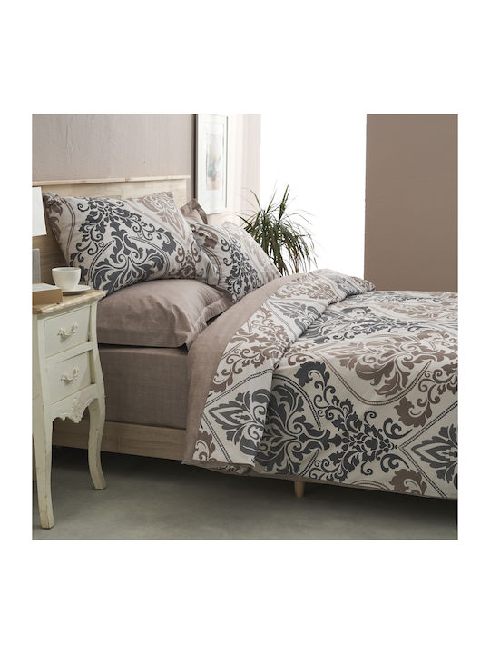 Charalambidis Textiles Βικτωριανό Σετ Σεντόνια Υπέρδιπλα 220x260εκ. Πολύχρωμο (4τμχ)