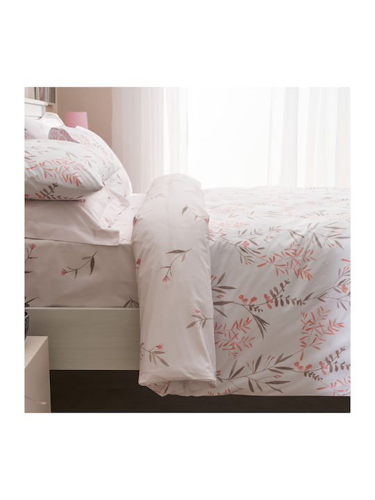 Charalambidis Textiles Υάκινθος Σετ Σεντόνια Υπέρδιπλα 220x260εκ. Πολύχρωμο (4τμχ)