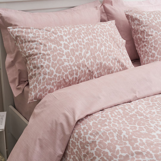 Charalambidis Textiles Leopar Bettlaken Set Übergröße 240x260cm 4 Stück