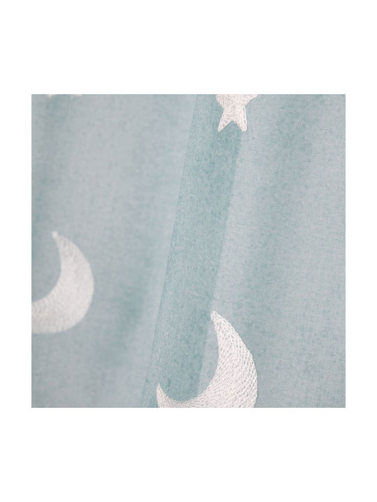 Κουρτίνα με Τρουκς Moonlight Moonlight Vert 140x260εκ.