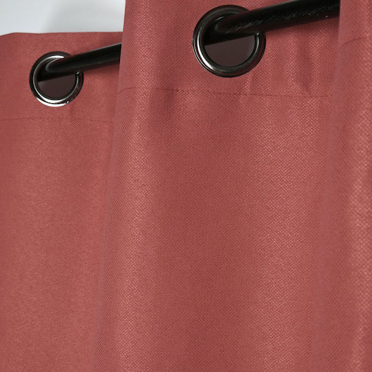 Milton Terrakotta Vorhang mit Grommets 135x240cm