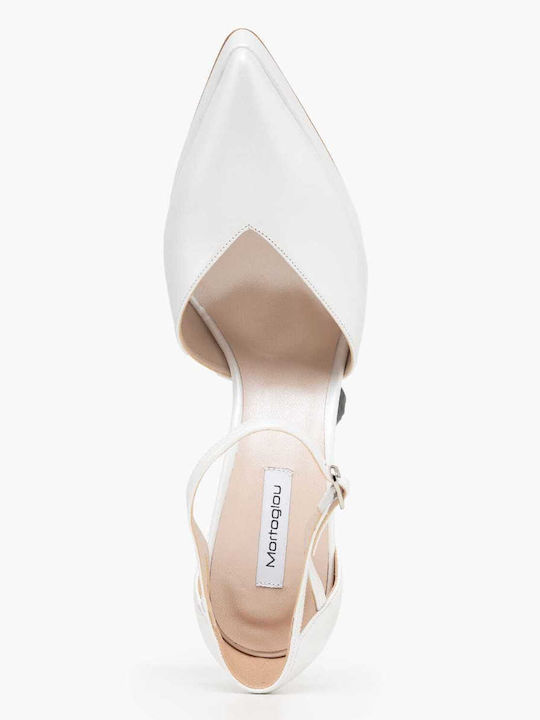 Leather White Heels