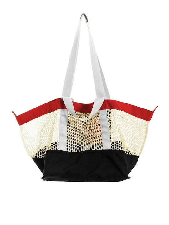 Mod Wave Movement Fabric Women's Shoulder Bag Red