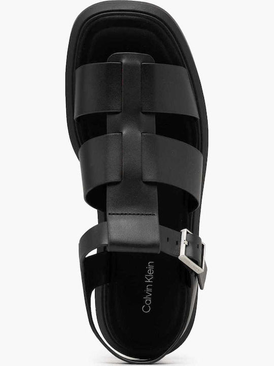 Leather Sandals Black