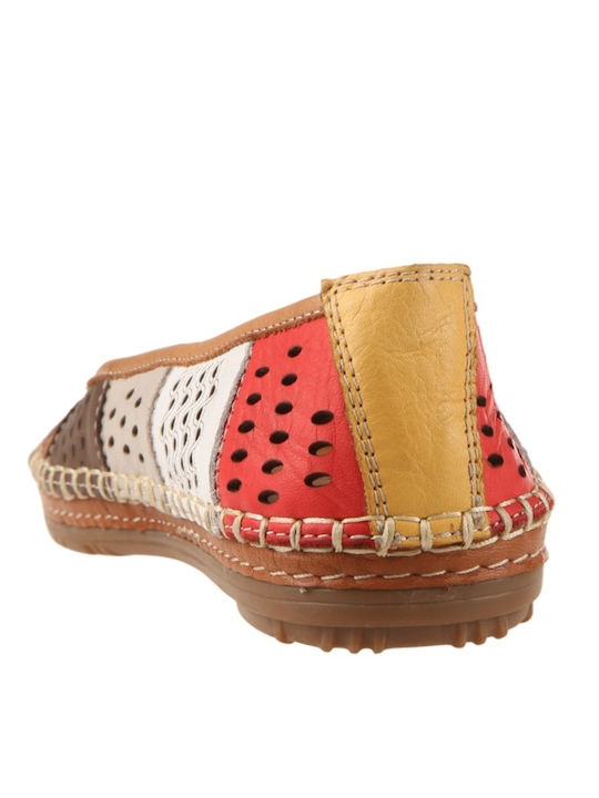Leder Damen Ballerinas Anatomisch Mehrfarbig
