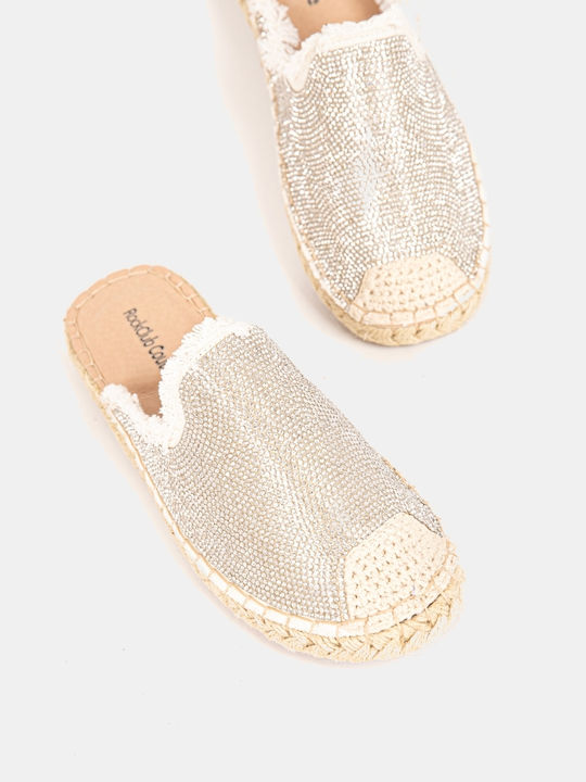 Mules With Heel In Silver Colour