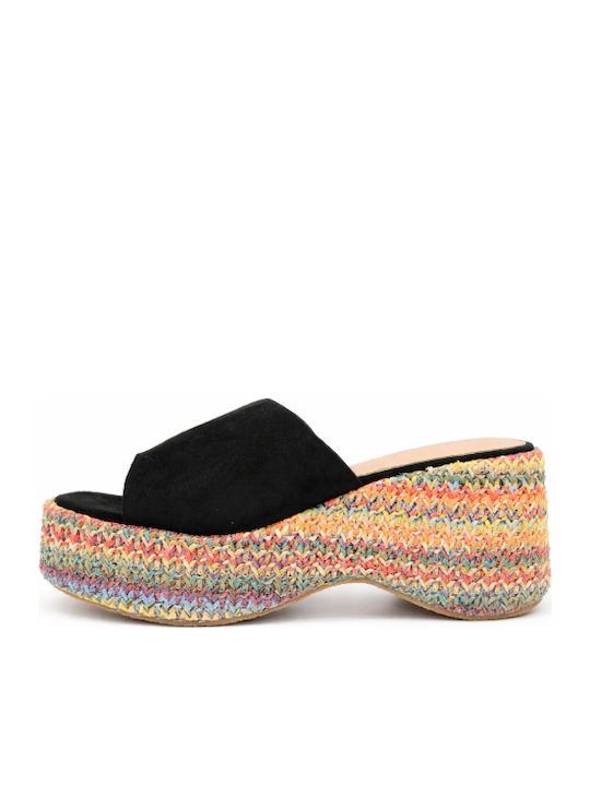 Women's Black Summer Platforms SP-OR682-26FL-Black