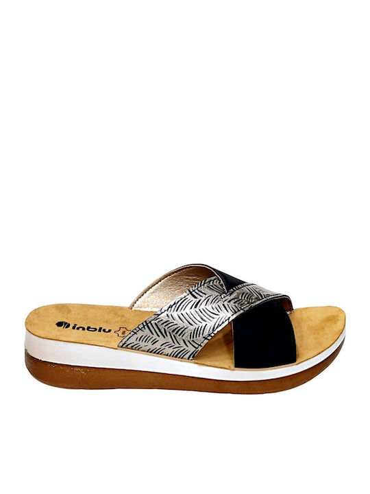 Women's Platforms in Slipper Style Black FT18-Black