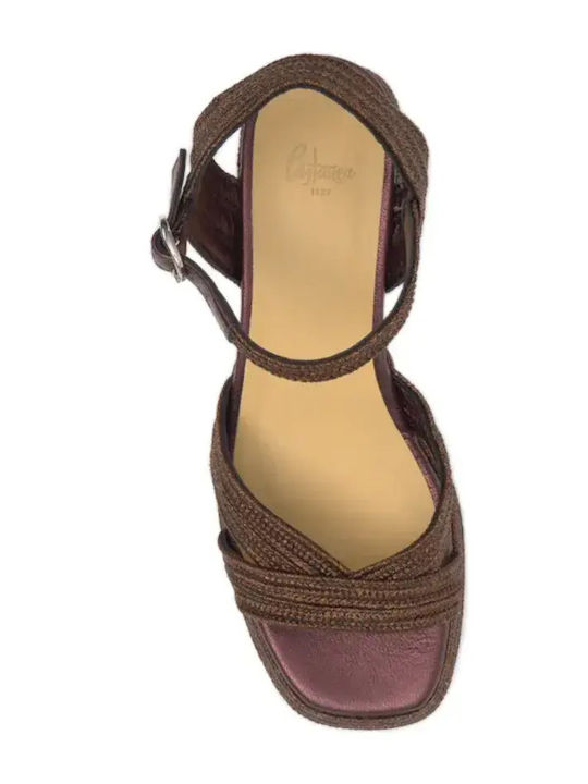 Vallita/142 Sandals -dark Summer Women's Platforms Brown