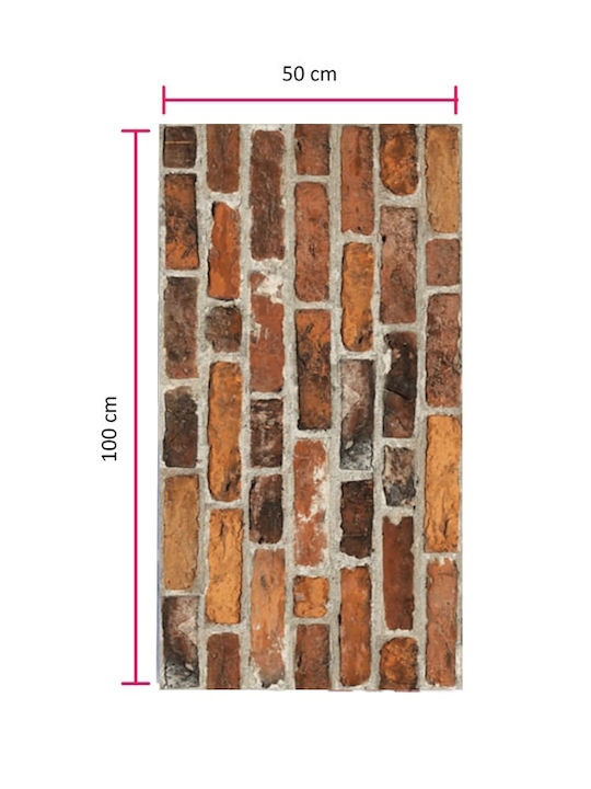 3D Wandpaneele mit Kleber Bemalbares Braune 50x100cm