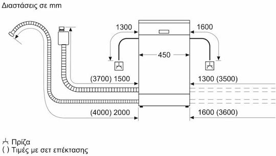 Bosch Ελεύθερο Πλυντήριο Πιάτων με Wi-Fi για 10 Σερβίτσια ExtraDry Π45xY84.5εκ. Inox