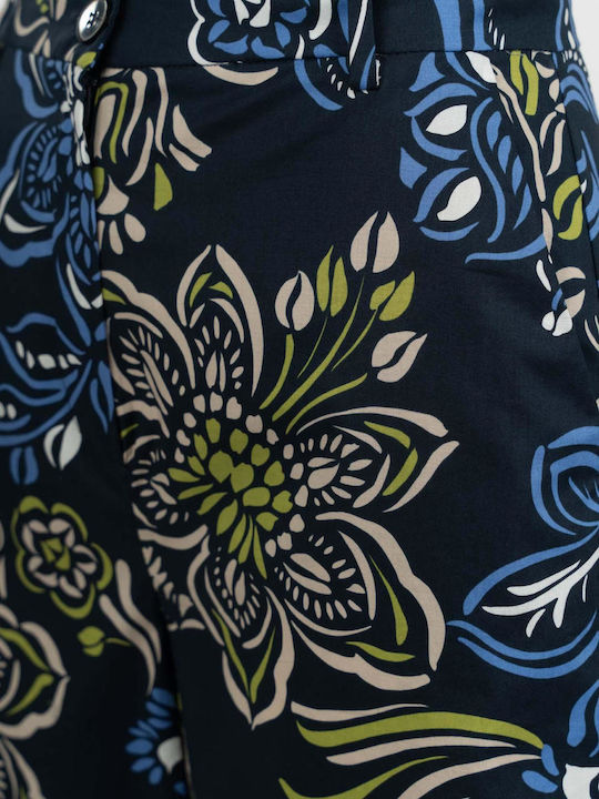 Women's High Waist Shorts Blue