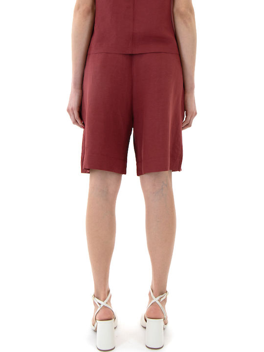 Damen Bermudas Leinen Rote