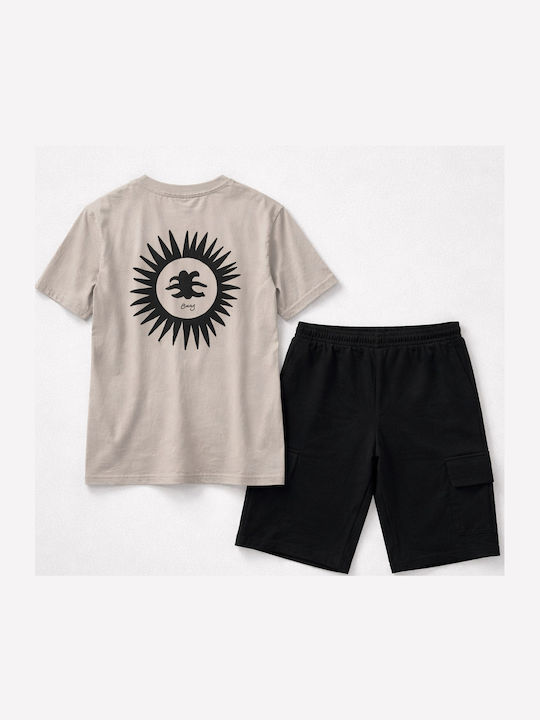 Kids Set with Shorts Summer 2 Pieces Ecru