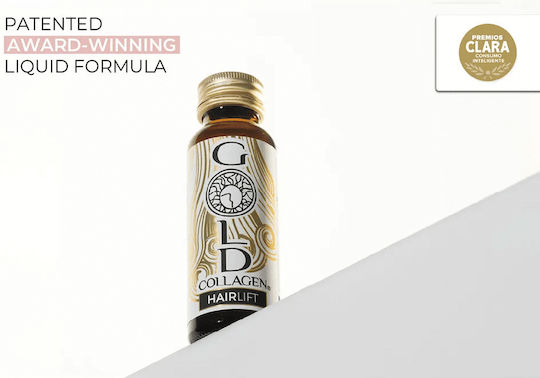 Colagen Lichid Marin Hidrolizat Cheratină Biotină Creșterea Părului Gold Collagen Hairlift 10 Fiole X 50 Ml