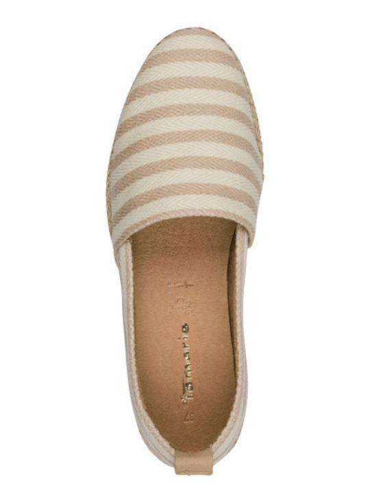 Fabric Women's Espadrilles in Beige Colour