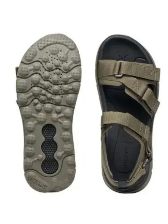 Spherica Men's Sandals in Green Colour