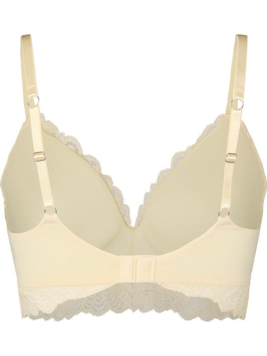 Yellow Underwire Bra without Underwire