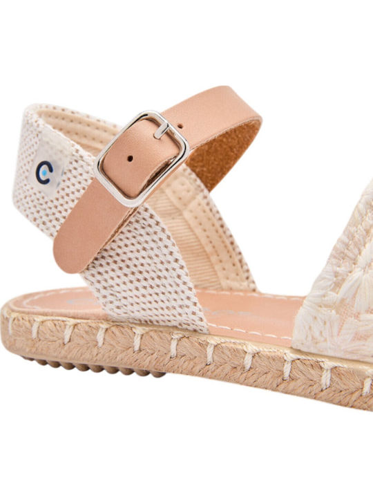 Kids Ballerinas with Hoop & Loop Closure White