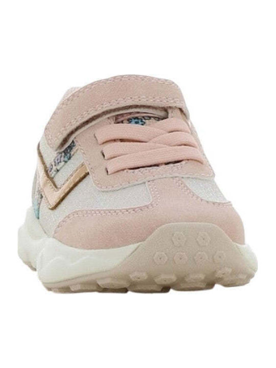 Kids Sneakers Anatomic With Hoop & Loop Closure Pink