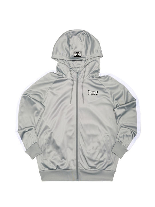 Cardigan with Hood Gray/White/Black