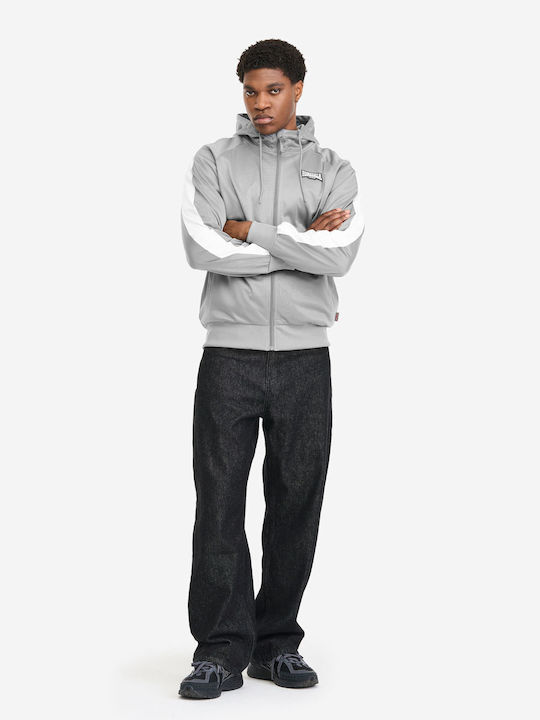 Cardigan with Hood Gray/White/Black