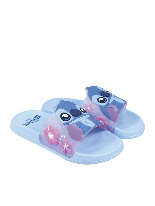 Stitch Ανατομικές Παντόφλες Γαλάζιες