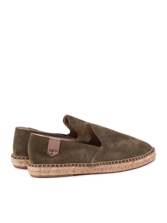 Men's Espadrilles In Green Colour