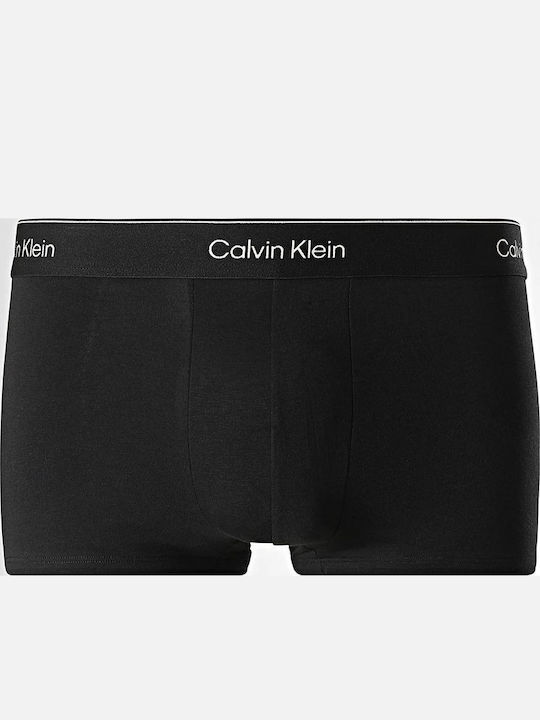 Niedrig Geschnittener Trunk Herren Boxershorts Schwarz 3er Pack